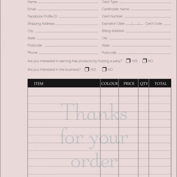 Order Book (Foil)