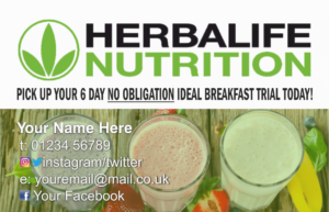 Herbalife Business Cards - Double sided