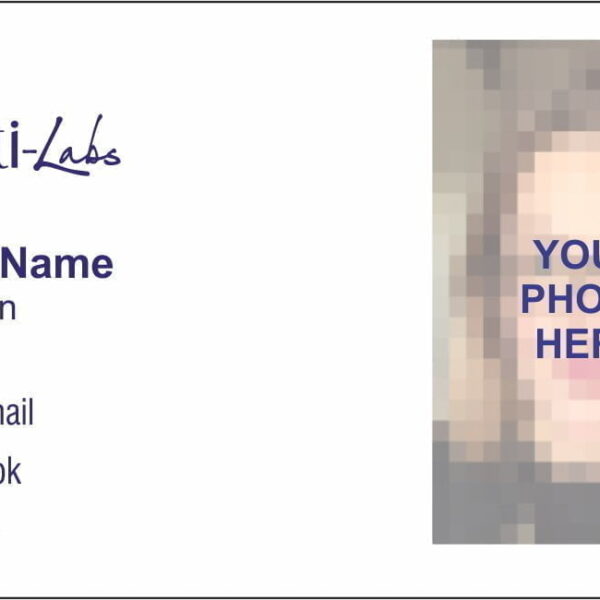 Actilabs Business Cards with your photo added - Double sided