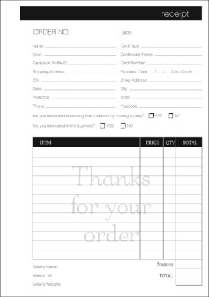 A5 Order Forms (General) 50 2part forms sets in pack