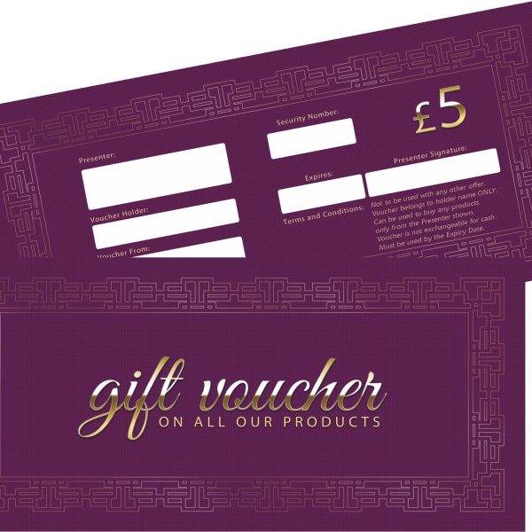 FM WORLD £5 Gift Vouchers (Purple) - 15 x £5