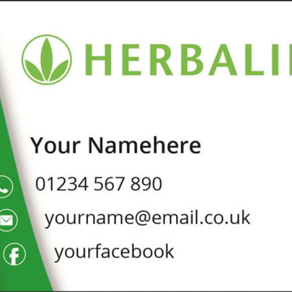 Herbalife Business Cards - Green Wave