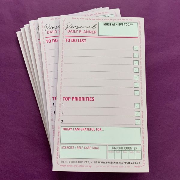 Personal Daily Planner Motivational Multi Action List Pad 30pages