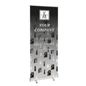 Roller Banner 800 x2000mm Personalised for your event. FM World