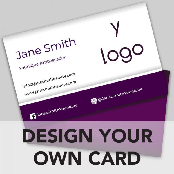 Younique business card online design
