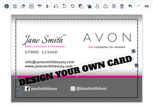 AVON Business Cards online design