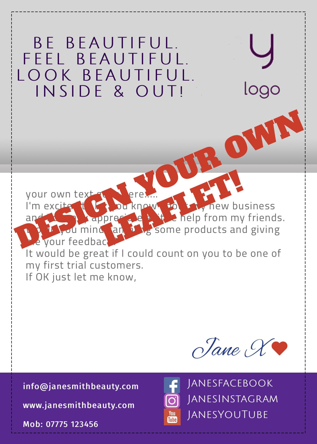 Flyer Online Design Y