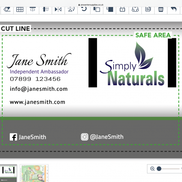 Simply Naturals Business card online design £6.95