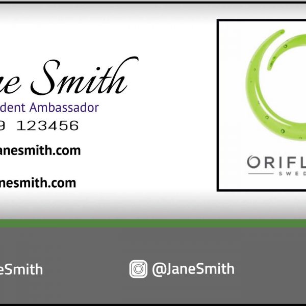 Oriflame Business Cards  From £7.95