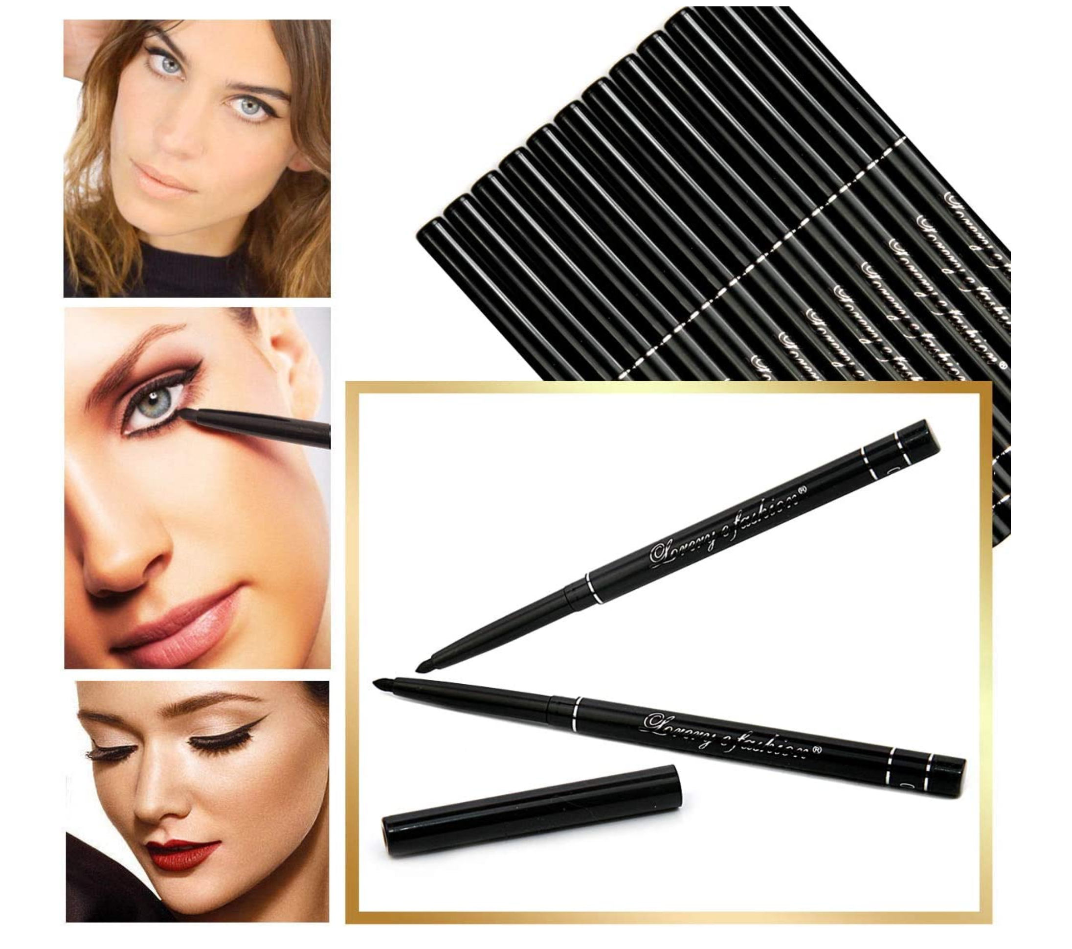 Party Prize/Gift BLACK EYELINER TWIST-UP PENS WATERPROOF For you - or as a party fun gift.